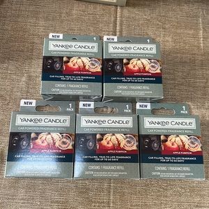 Yankee Candle Car Powered Fragrance Refill 1ct Pack Of 5 Apple Pumpkin